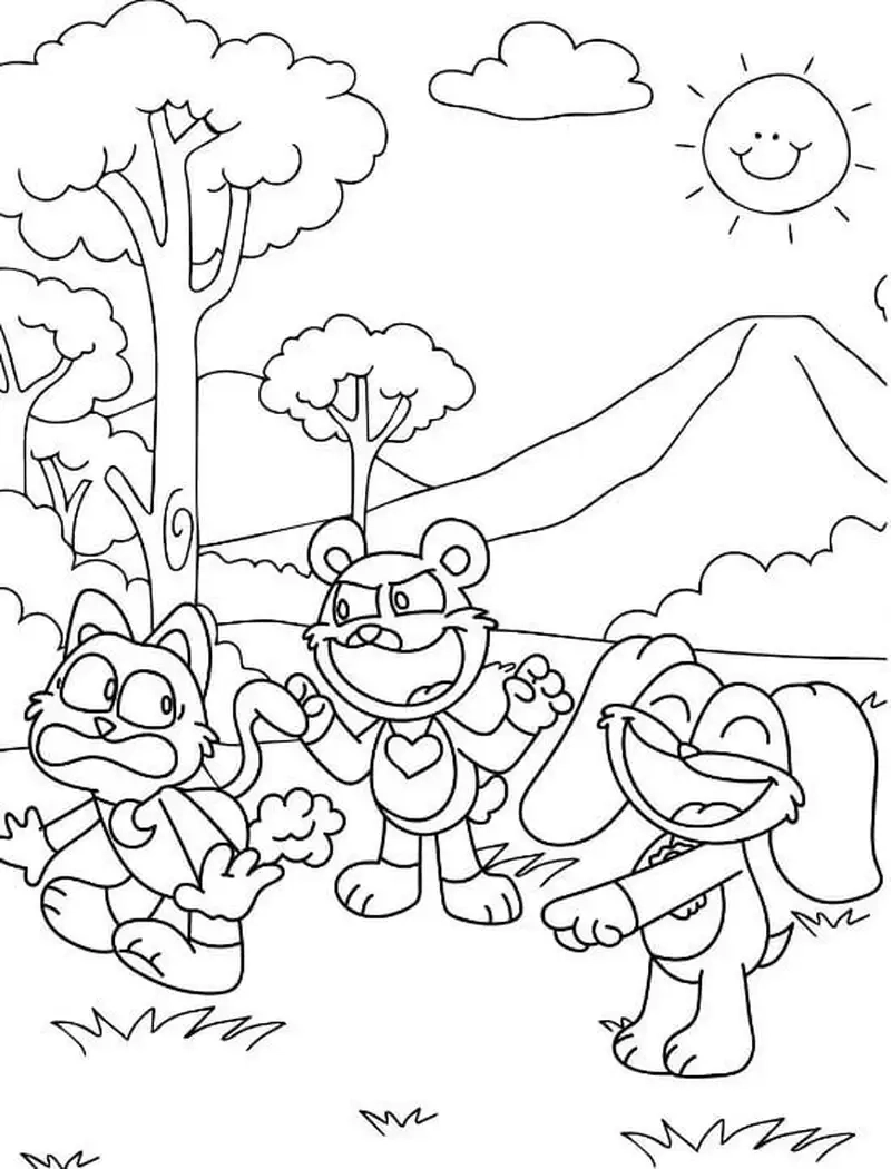 Tải ngay tranh tô màu Catnap miễn phí dễ in và đẹp mắt