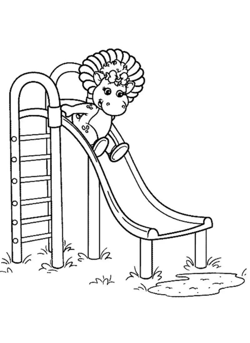 Tranh tô màu cầu trượt là như thế nào