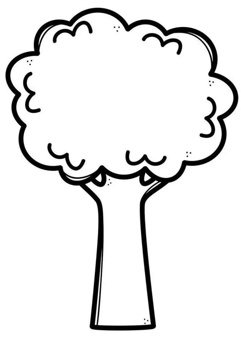 Khám phá hình tô màu cây dễ thương cho mọi bé thích màu sắc