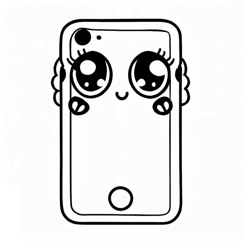 Tranh tô màu chiếc điện thoại là như thế nào 