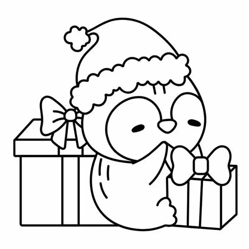 Tranh tô màu chim cánh cụt cho bé 4 tuổi đáng yêu và dễ học