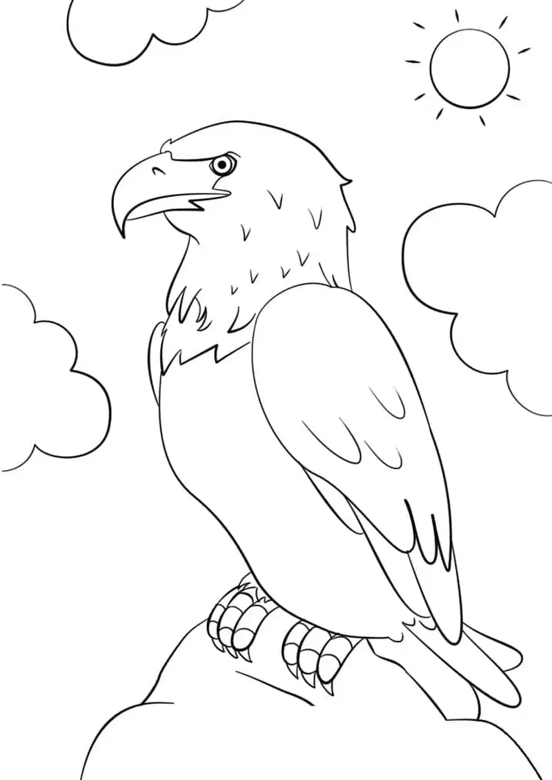 Thỏa sức sáng tạo với tranh tô màu đại bàng đẹp mắt