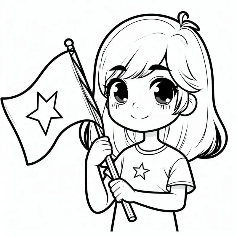 Sáng tạo thú vị với tô màu cô gái cute xinh xắn