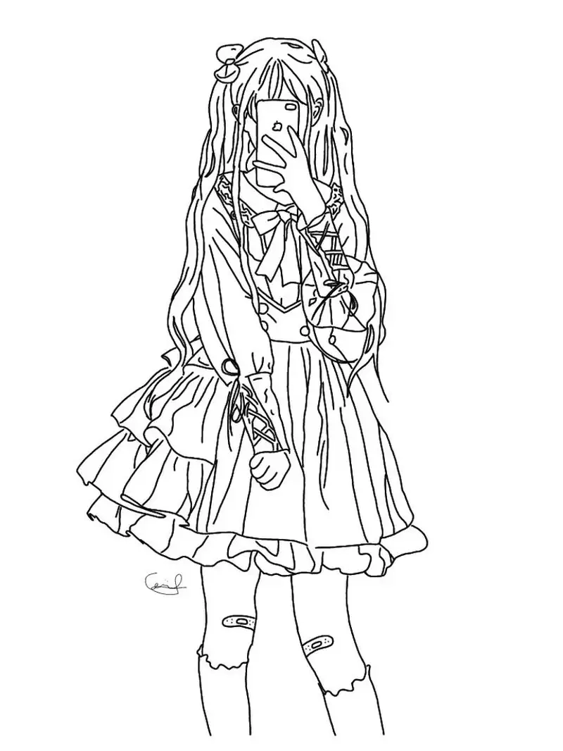 Chọn ngay hình tô màu cô gái sinh động và đẹp mắt