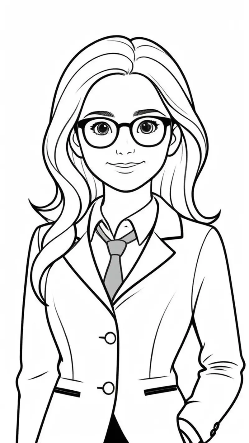 Bé thỏa sức sáng tạo với hình cô giáo tô màu đẹp mắt