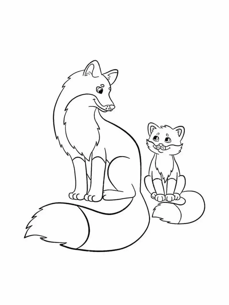 Bé học tập vui nhộn qua tranh tô màu con cáo đơn giản cho béBé học tập vui nhộn qua tranh tô màu con cáo đơn giản cho bé