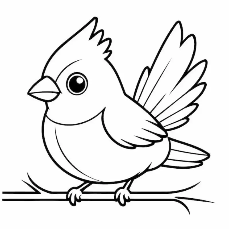 Tạo niềm vui học tập với hình ảnh tô màu con chim