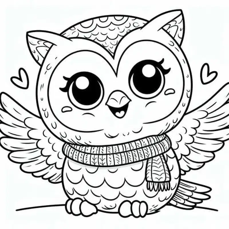 Tận hưởng niềm vui với tranh tô màu cú thông thái