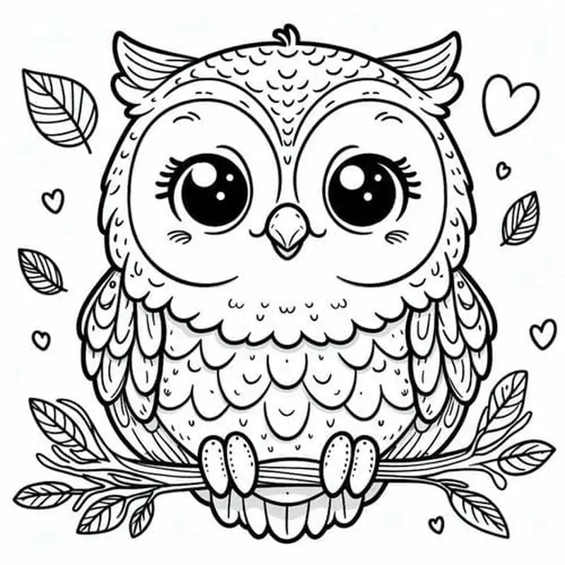 Tạo bất ngờ với tranh tô màu cú làm quà tặng ý nghĩa