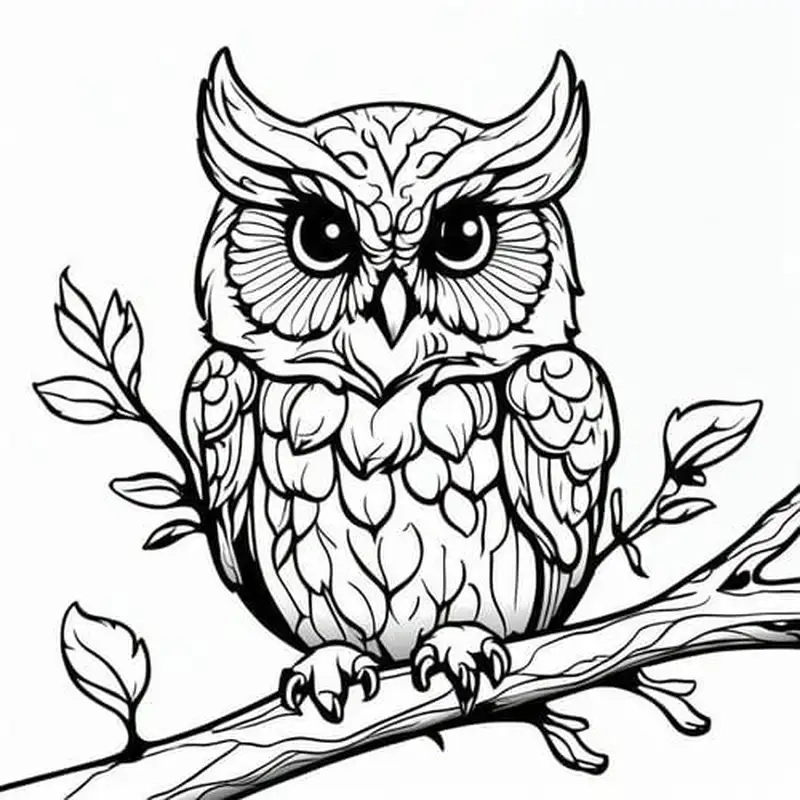 Khám phá ma thuật cùng tranh tô màu cú phép thuật