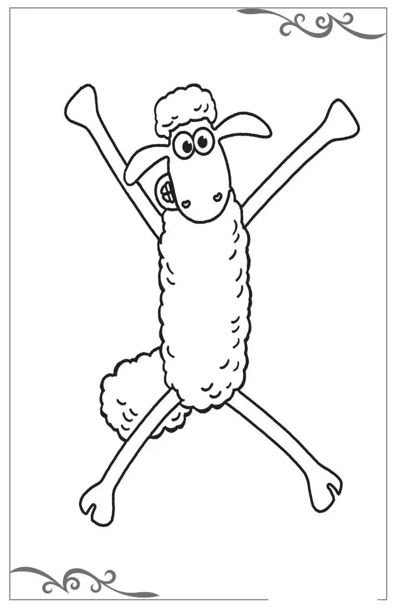 Tải tranh tô màu con cừu miễn phí nhanh chóng lưu về máy học tô