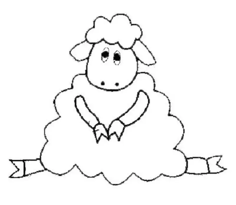 Tranh tô màu con cừu cute siêu dễ thương bé nào cũng thích