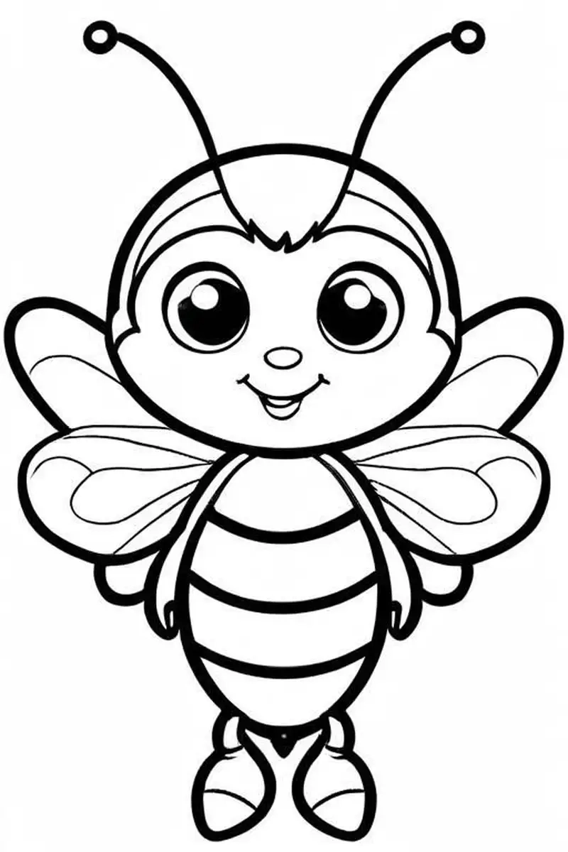 Tranh tô màu con ong là như thế nào
