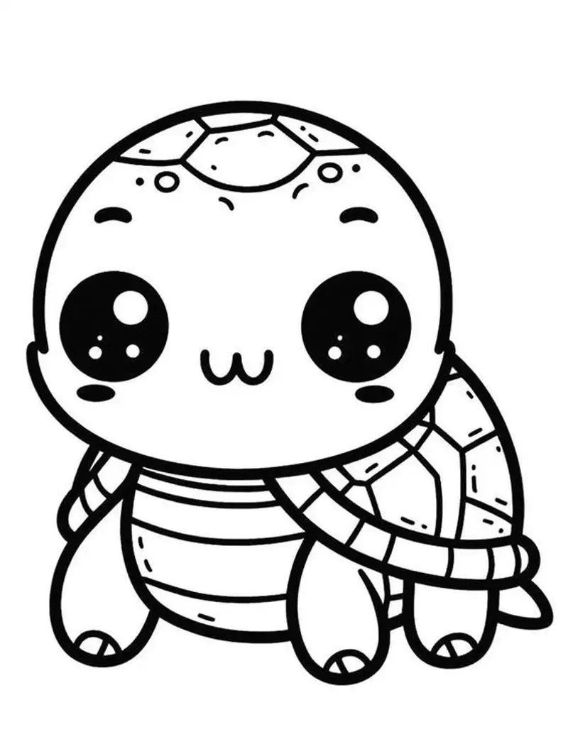 Khám phá con rùa tô màu sinh động cho bé