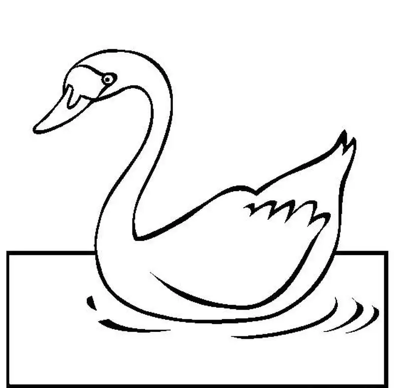 Mang niềm vui cho bé với tranh tô màu thiên nga dễ thương