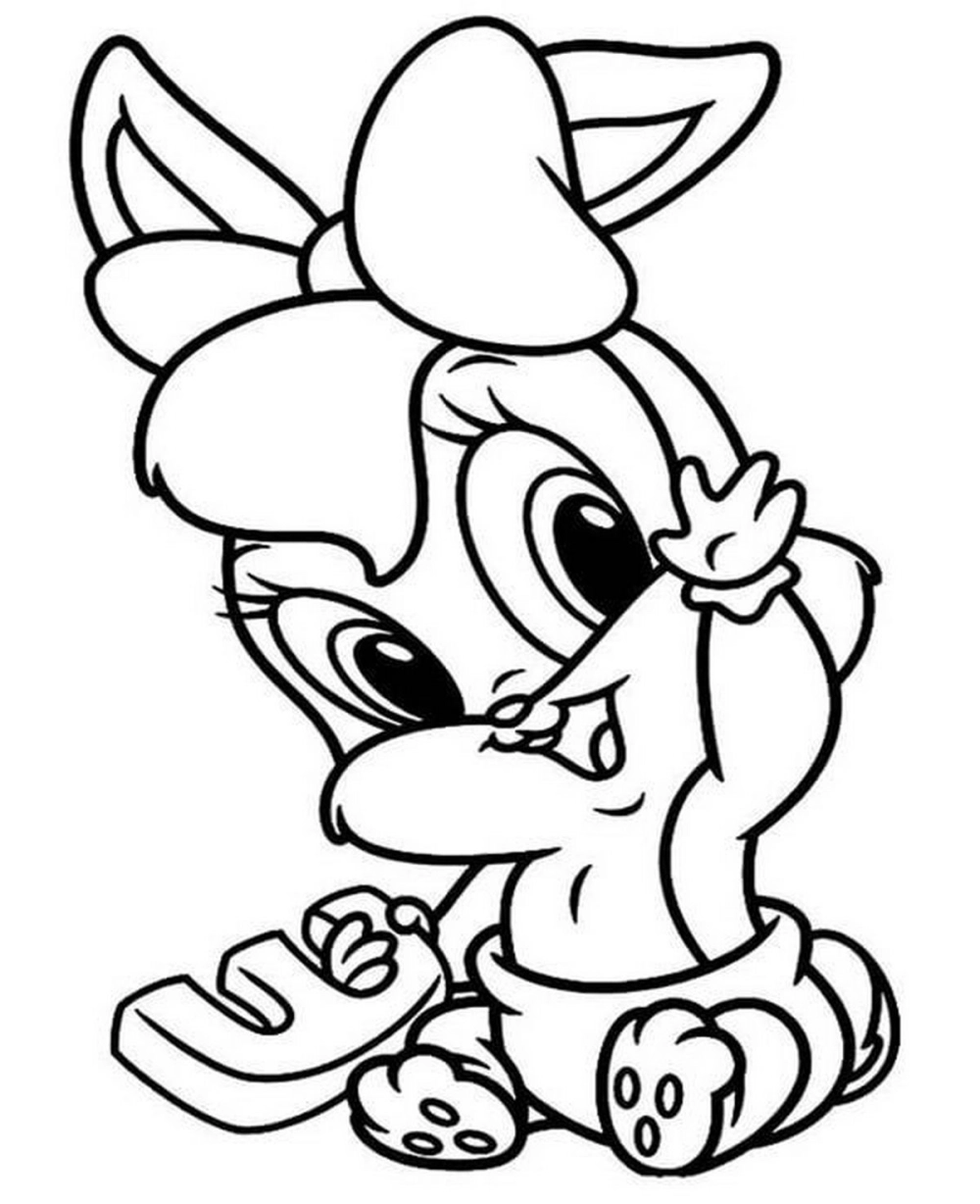 Tận hưởng niềm vui với hình con thỏ cho bé tô màu