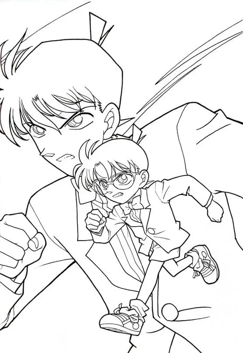 Tranh tô màu Conan là như thế nào