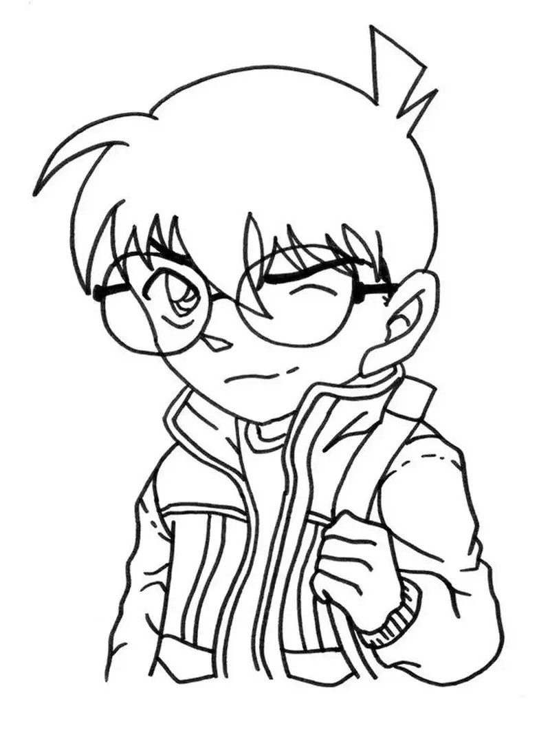 Thỏa sức sáng tạo cùng Hình Conan tô màu bắt mắt