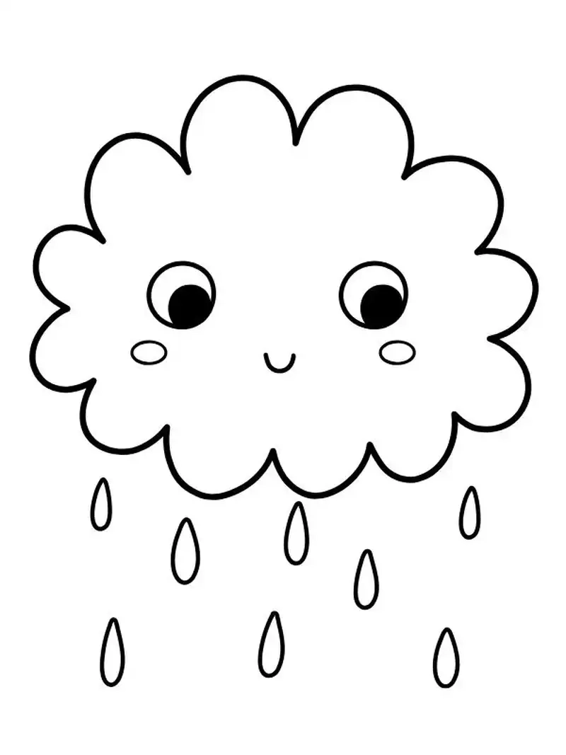 Giờ học thú vị cùng tranh tô màu đám mây cho trẻ mầm non