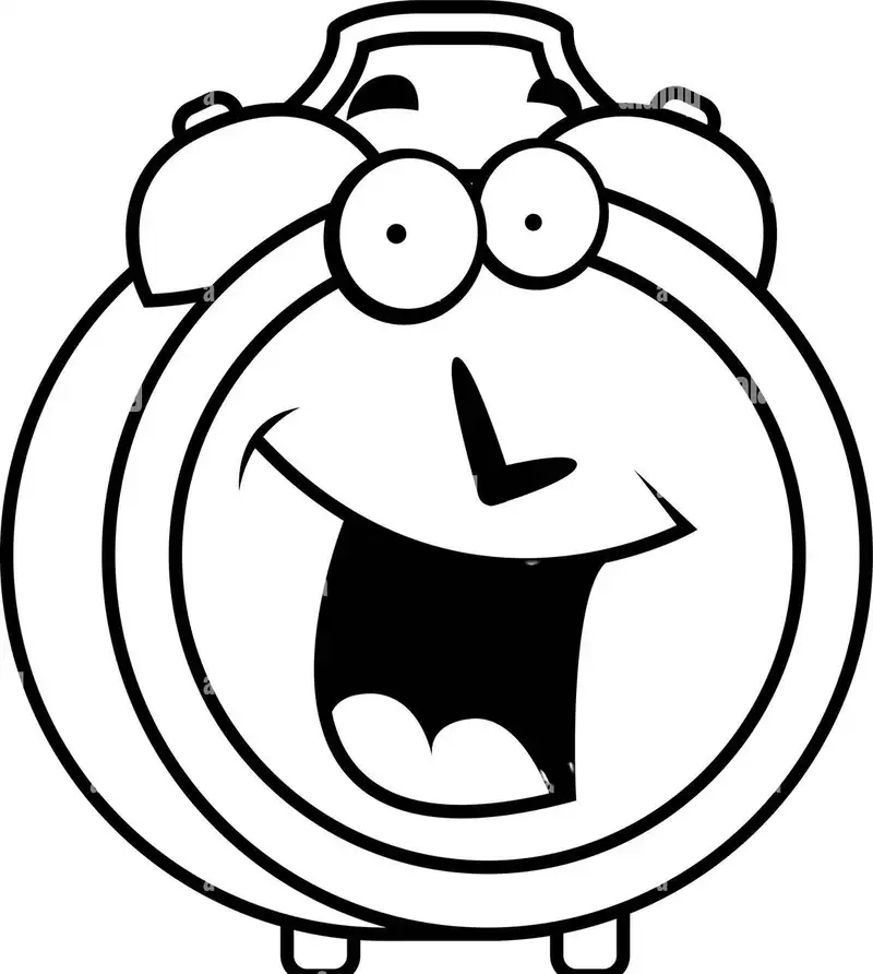 Khám phá tranh tô màu hình đồng hồ giúp bé rèn màu sắc