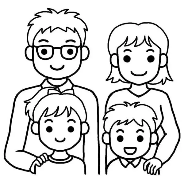 Nhanh tay tải in tranh tô màu gia đình cho bé thỏa sức