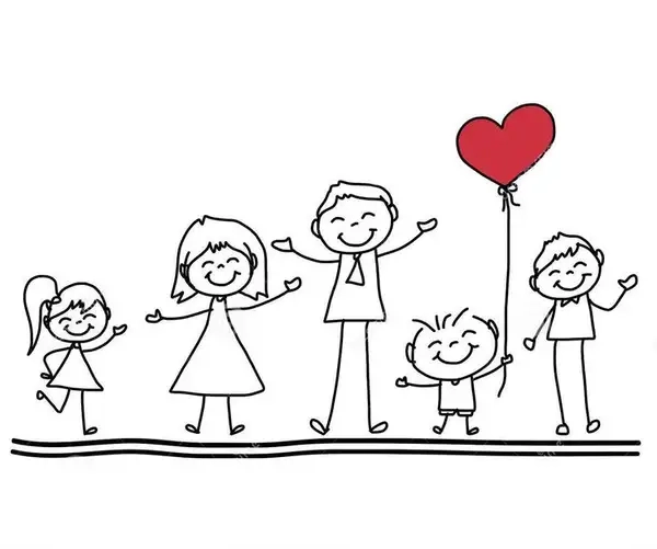 Khám phá màu sắc với tranh tô màu gia đình cho bé 4 tuổi