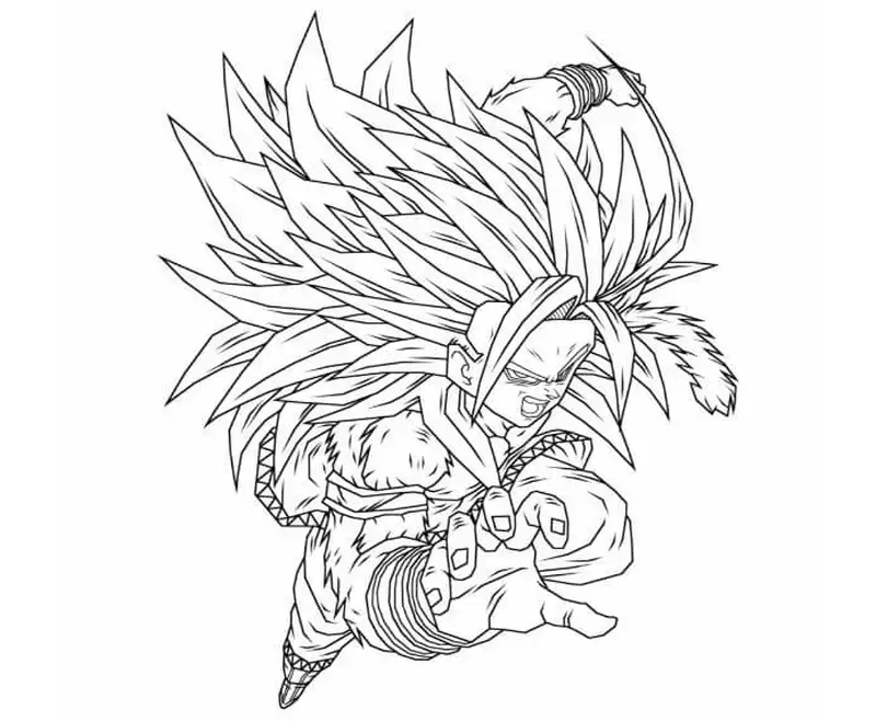 Tranh tô màu Goku bản năng vô cực là như thế nào
