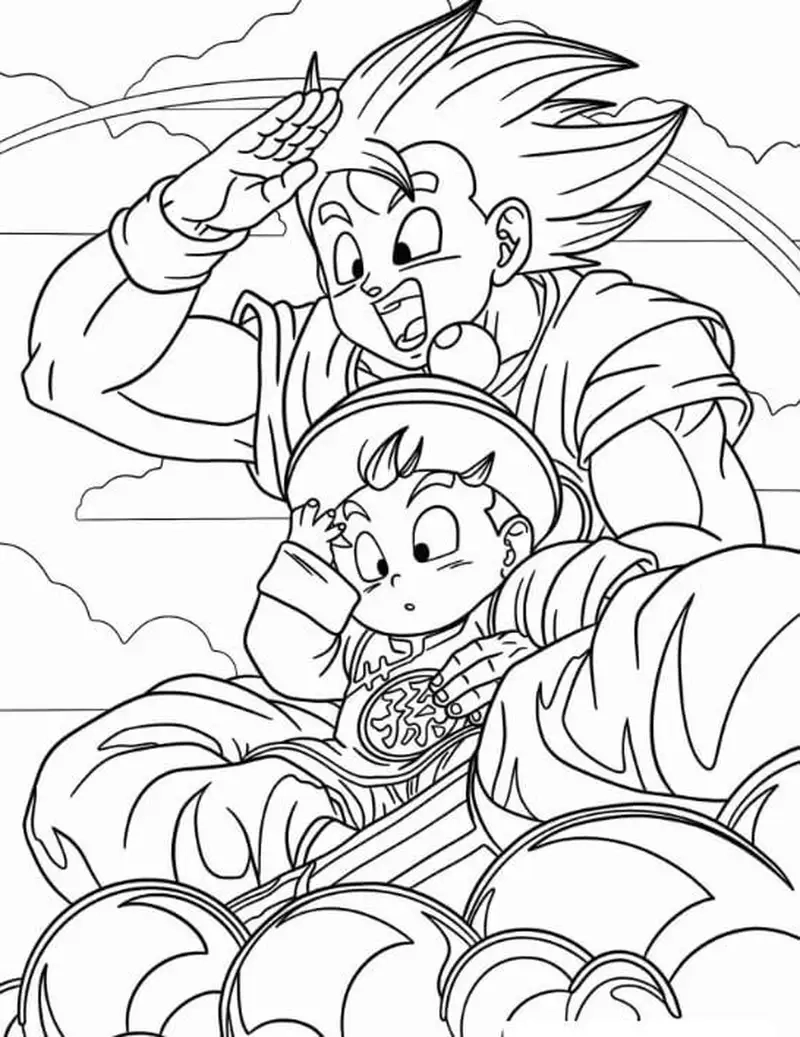 Tải ngay tranh tô màu songoku bản năng vô cực siêu hấp dẫn cho bé