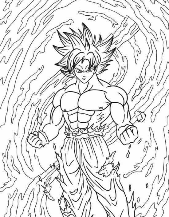 Thỏa sức sáng tạo cùng tranh tô màu goku bạn năng vô cực rực rỡ sắc màu