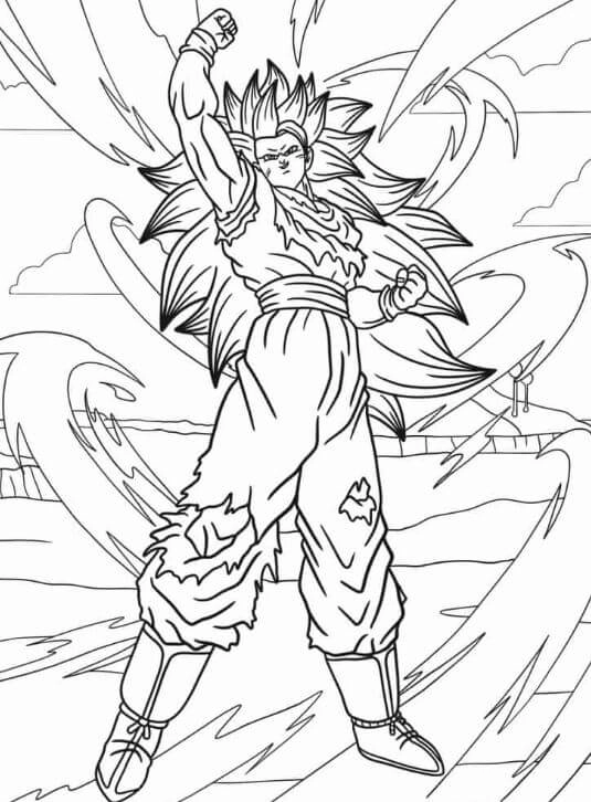 Khám phá hình goku tô màu giúp bé thỏa sức sáng tạo mỗi ngày