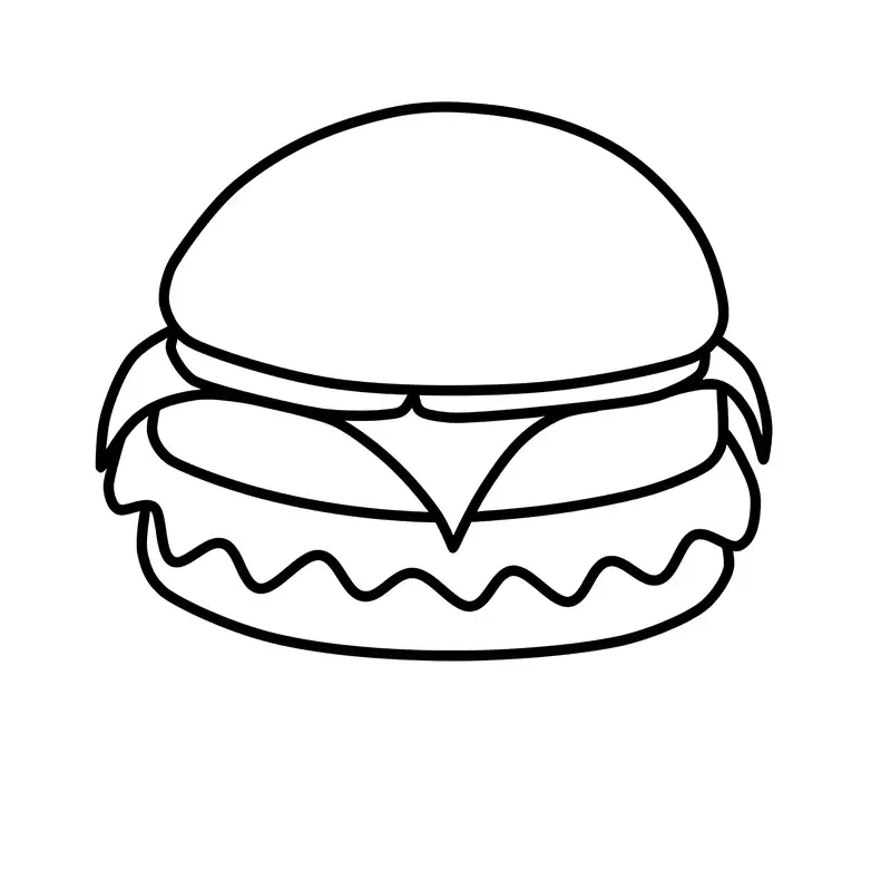 Khám phá thế giới hamburger tô màu đầy màu sắc