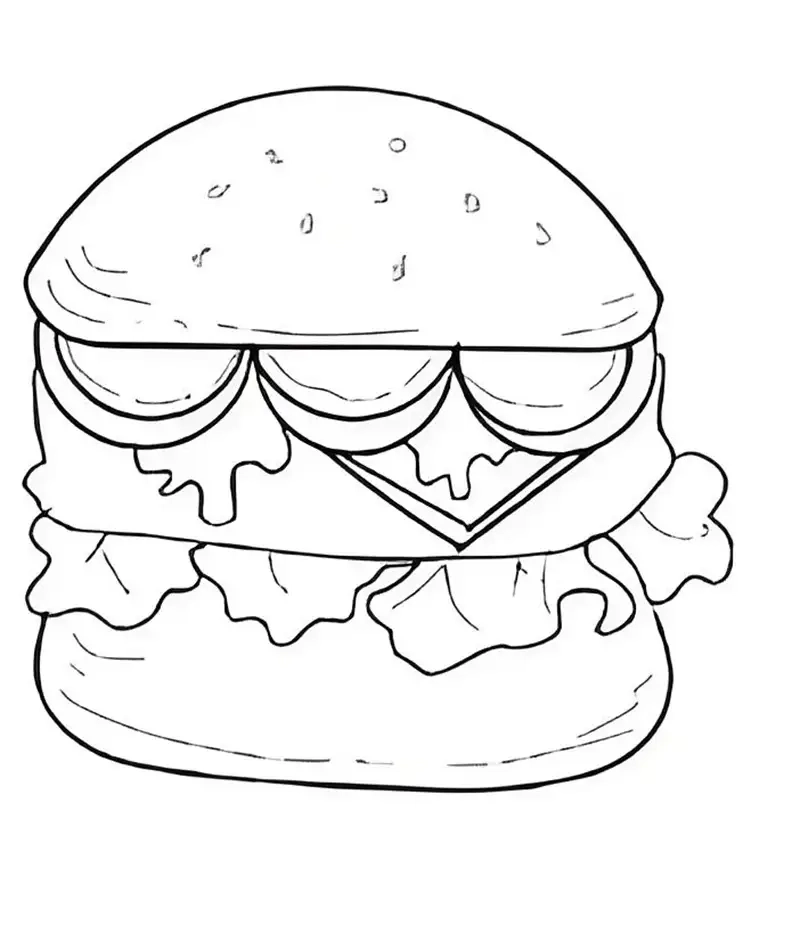 Khám phá tranh tô màu hamburger sáng tạo cho mọi lứa tuổi