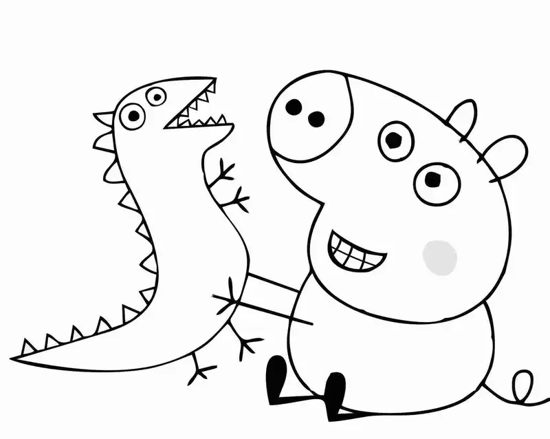 Thỏa sức sáng tạo với tranh tô màu Peppa Pig vui nhộn