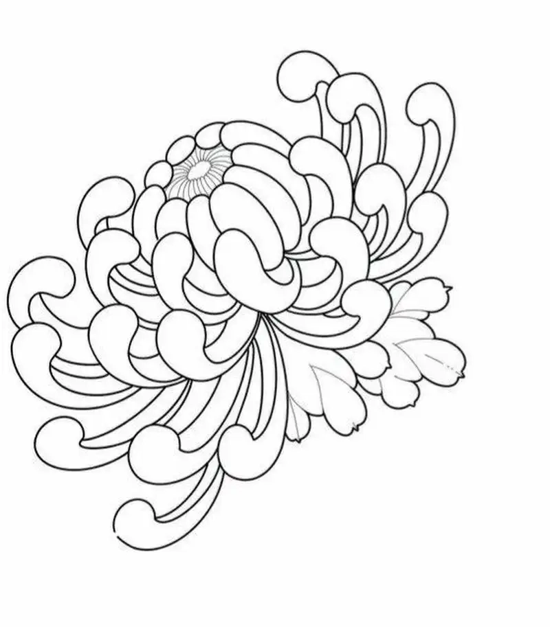 Tận hưởng niềm vui cùng tranh tô màu bông hoa cúc đơn giản
