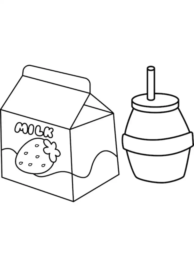 Khám phá tranh tô màu hộp sữa sáng tạo và thú vị