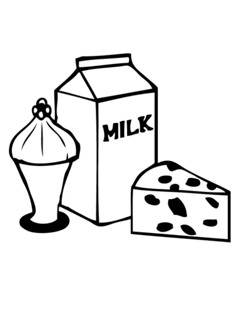 Khám phá tranh tô màu hộp sữa cute đầy màu sắc