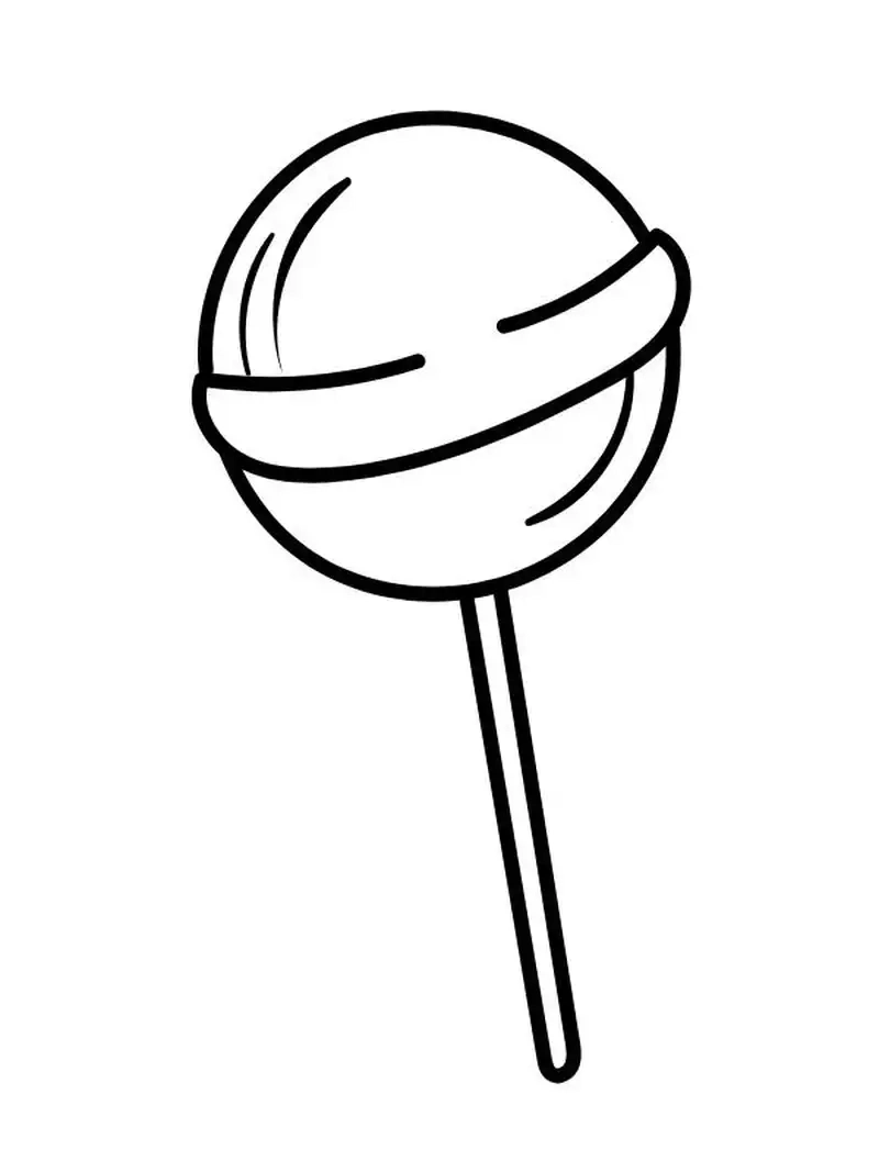 Thỏa sức sáng tạo với hình tô màu kẹo mút vui nhộn