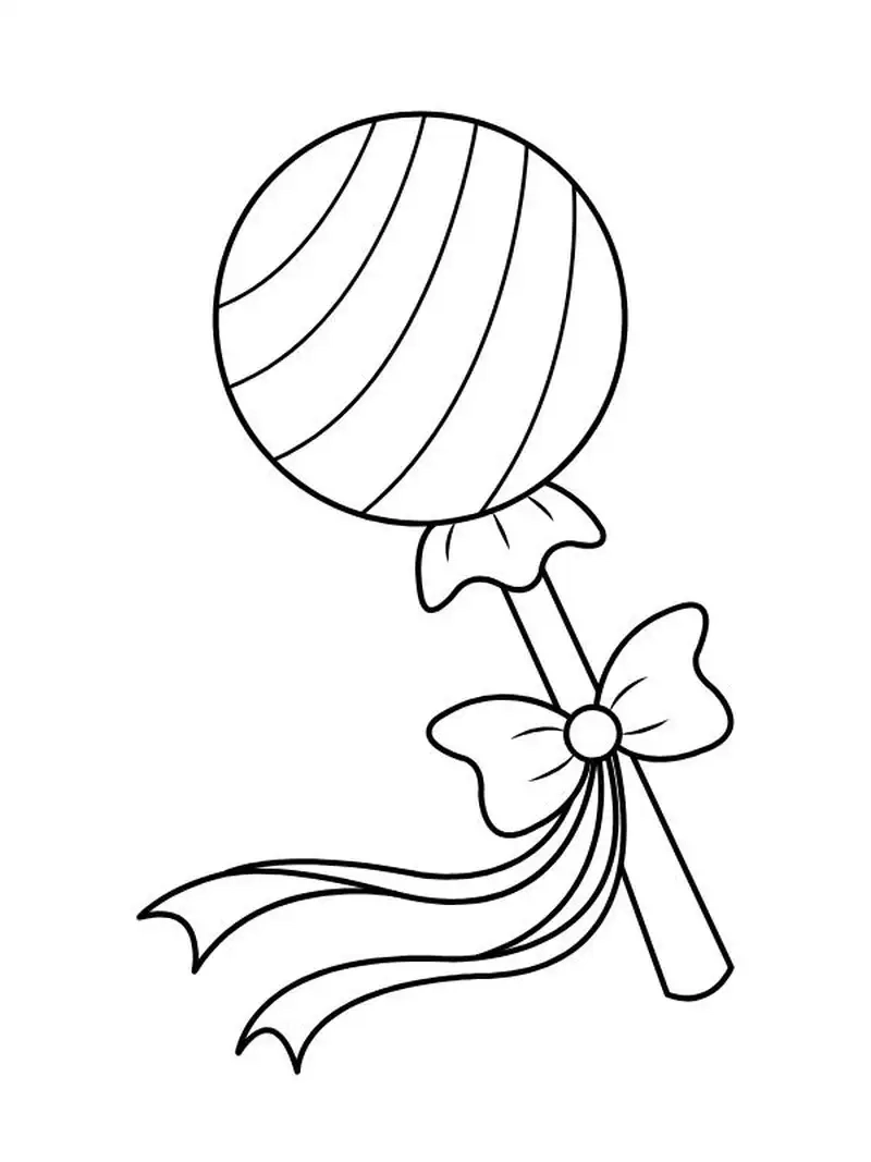 Bé yêu thích tranh tô màu kẹo ngộ nghĩnh và dễ thương