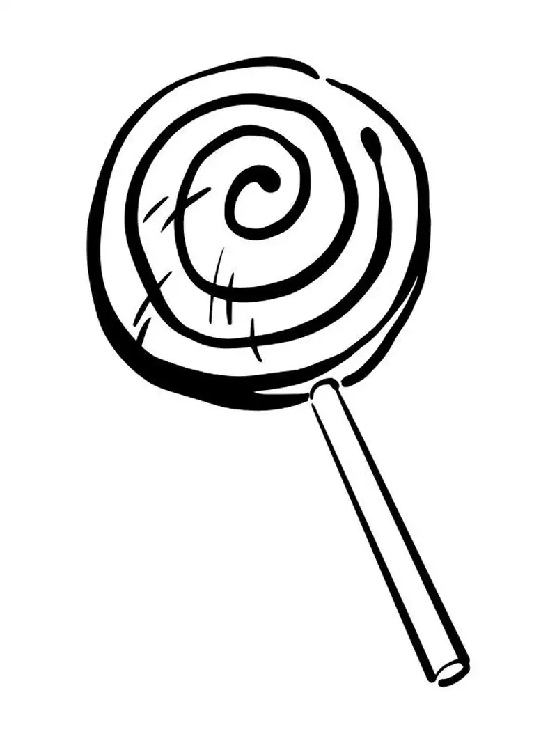 Bé vui chơi với tranh tô màu kẹo mút dễ thương