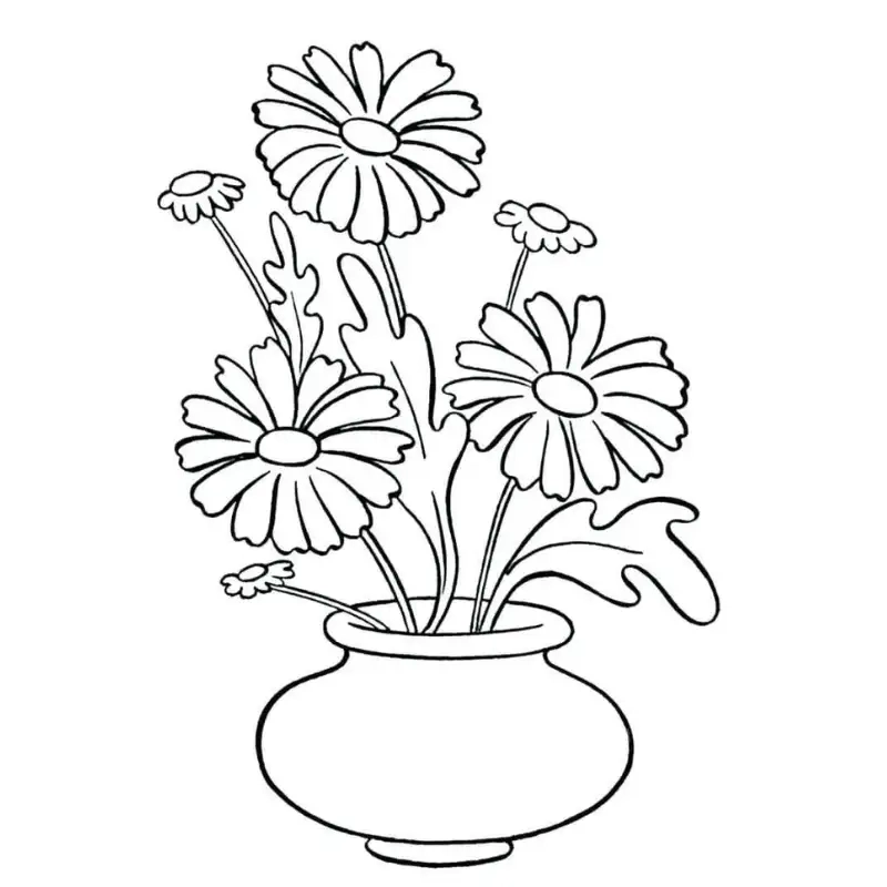 Thỏa sức sáng tạo với tô màu lọ hoa để bức tranh thêm sống động