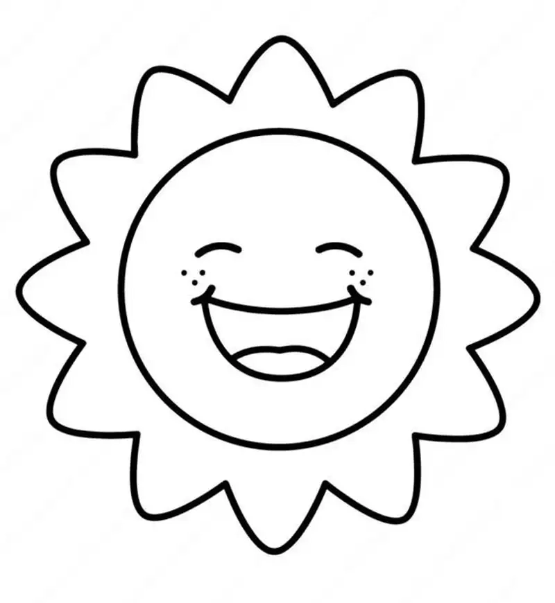 Tranh tô màu mặt trời là như thế nào