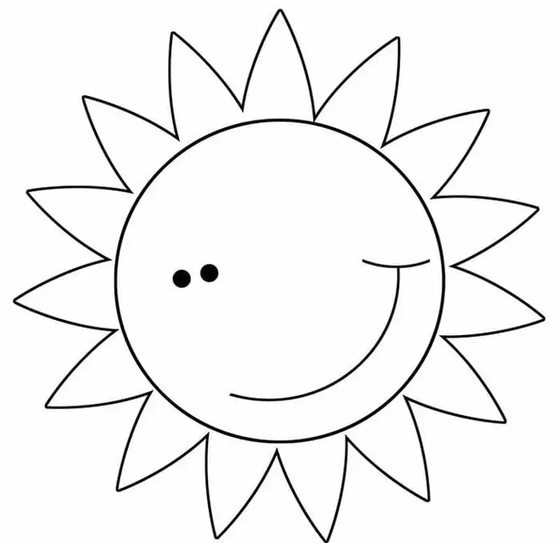 Tranh tô màu mặt trời mùa hè mang hơi thở tươi mới