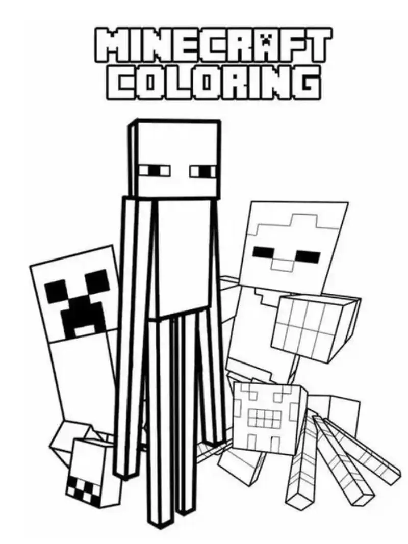 Tranh tô màu Minecraft là như thế nào