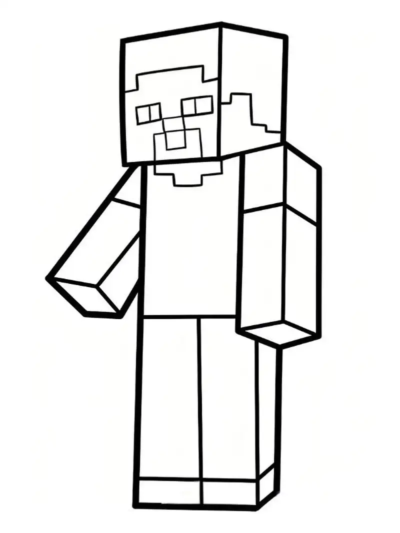 Phiêu lưu cùng anh chàng tô màu minecraft steve