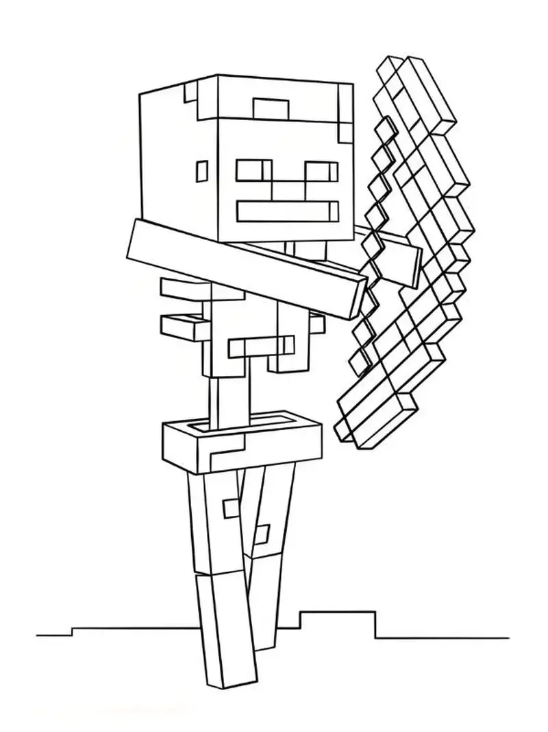 Thế giới khối vuông kỳ thú trong minecraft tô màu