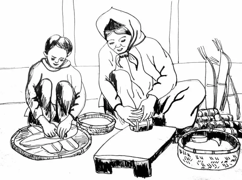 Cùng nhau thi vẽ tranh ngày tết mùa xuân quê em