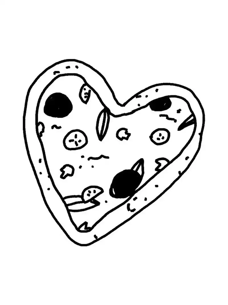 Tranh tô màu pizza là như thế nào