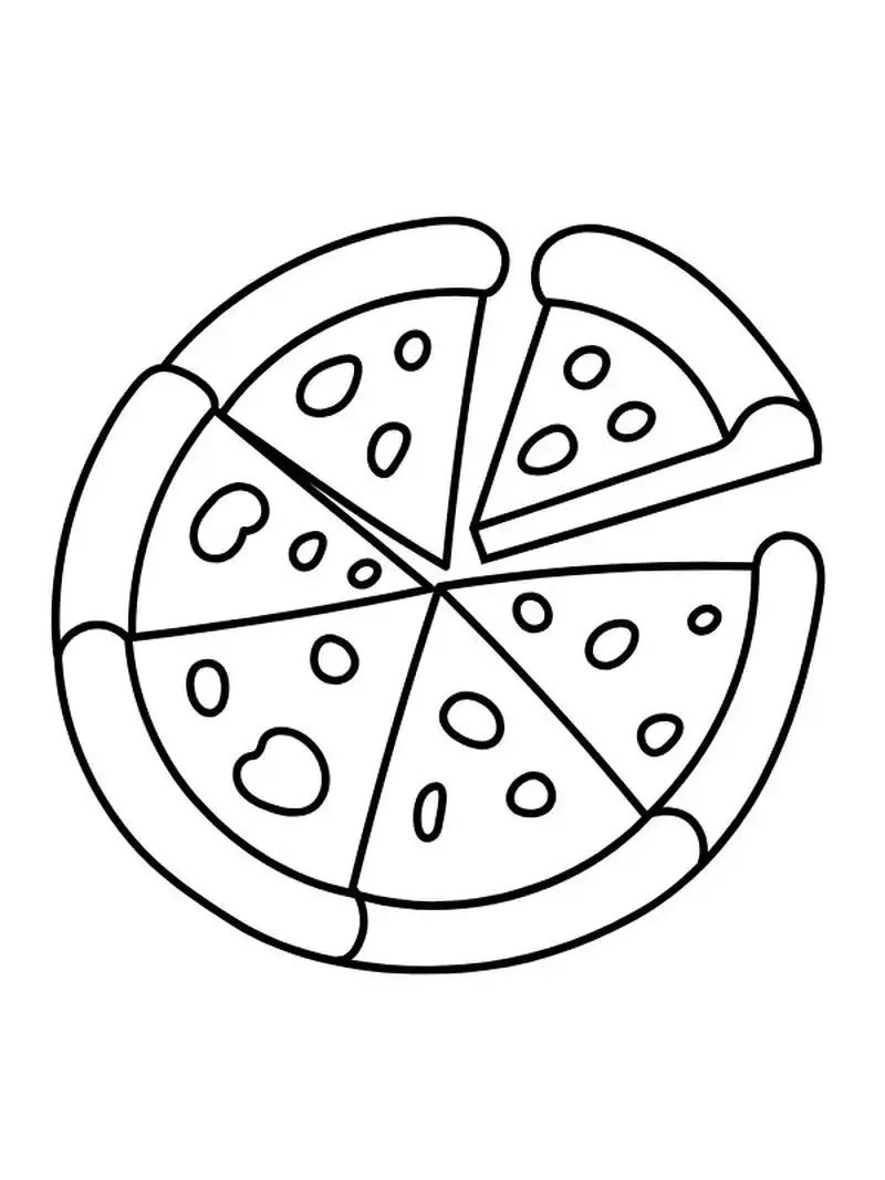 Pizza tô màu giúp bé phát triển trí tưởng tượng