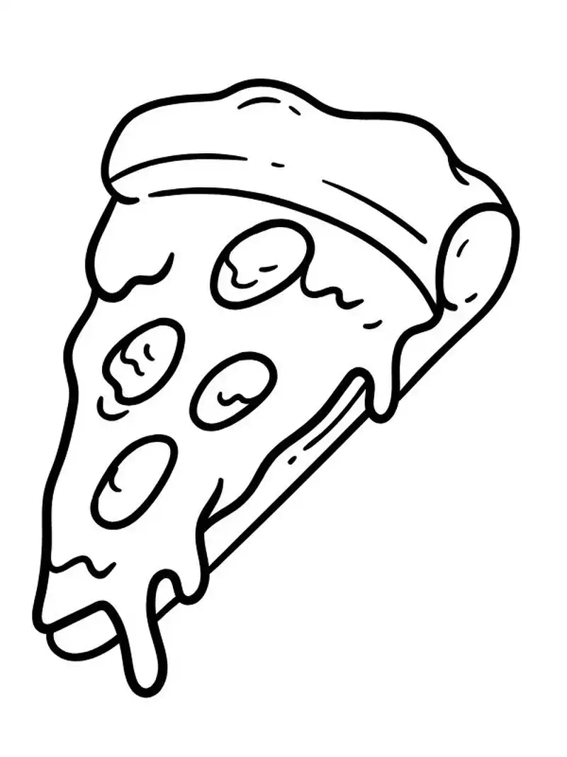 Tranh tô màu pizza sáng tạo cho mọi lứa tuổi