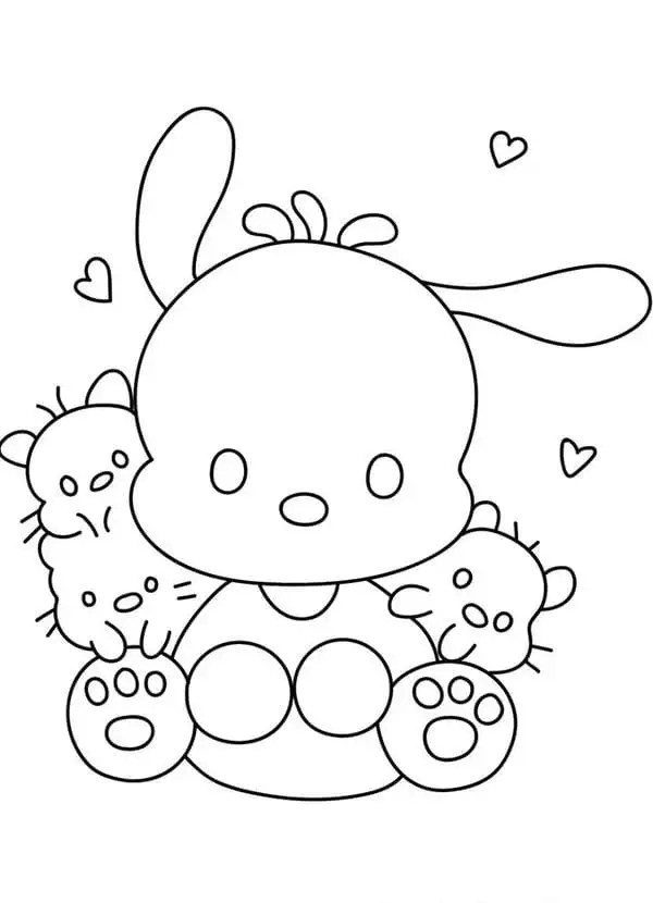 Tận hưởng niềm vui cùng tranh tô màu pochacco chibi